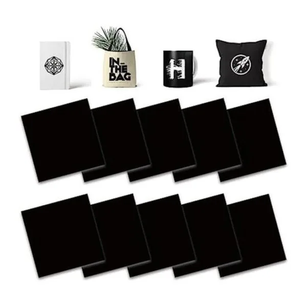 Hojas de tinta de transferencia infusible negras 10_1