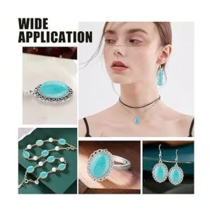 PH PandaHall 84 cabujones de piedra turquesa sintética 7_2