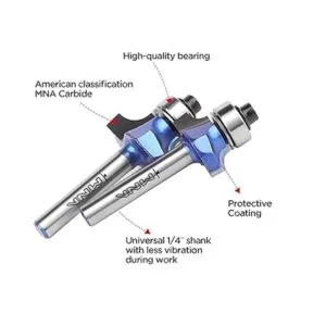 MNA Juego de 4 puntas redondeadas vástago de 14_3