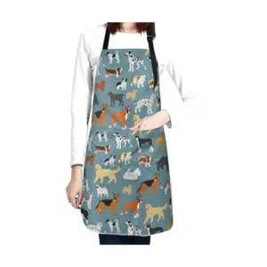 Perinsto Delantal impermeable para aseo de perros con 2_2