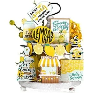 Qunclay 13 piezas de bandeja de limón fresco para_1