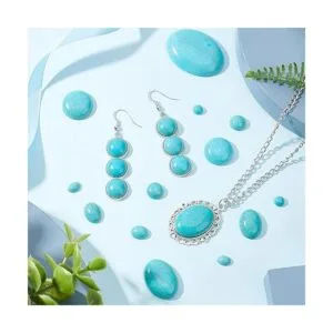 PH PandaHall 84 cabujones de piedra turquesa sintética 7_4