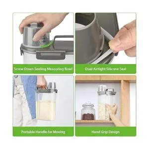 Viretec Contenedor de almacenamiento hermético de arroz_2