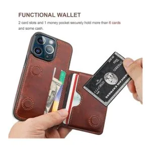 KIHUWEY Compatible con iPhone 13 Pro Funda tipo cartera_4