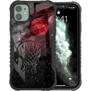 Funda para iPhone 11 de baloncesto Universe Starry Sky_1