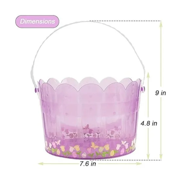 Zcaukya Juego de 3 cubos de Pascua para la caza de huevos_2