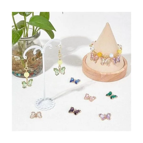 SUNNYCLUE 1 caja de 16 abalorios de mariposa de 8 colores_5