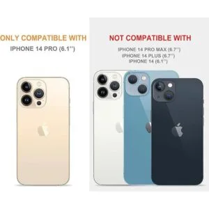 Funda transparente para iPhone 14 Pro con diseño de gato_3