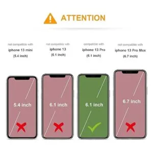 KIHUWEY Compatible con iPhone 13 Pro Funda tipo cartera_2