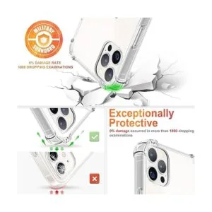 Funda transparente para iPhone 14 Pro con diseño de gato_4