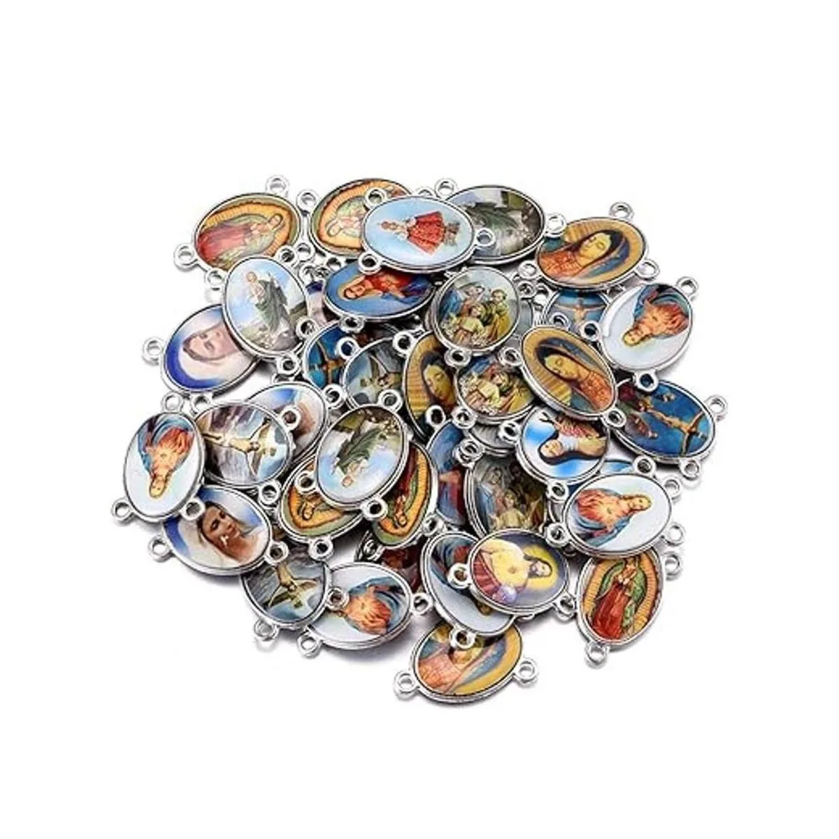 24 unids12 Unidades de color mezclado esmalte de rosario_6