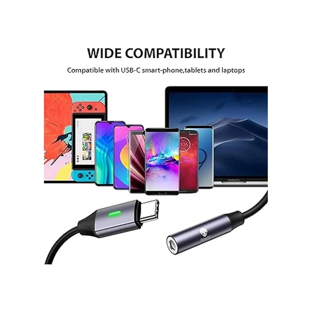 Stouchi Adaptador de dongle USB C a 0.138 in 2_5