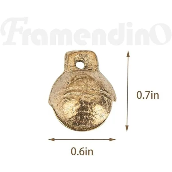 Framendino Paquete de 60 campanas de latón tibetano_2