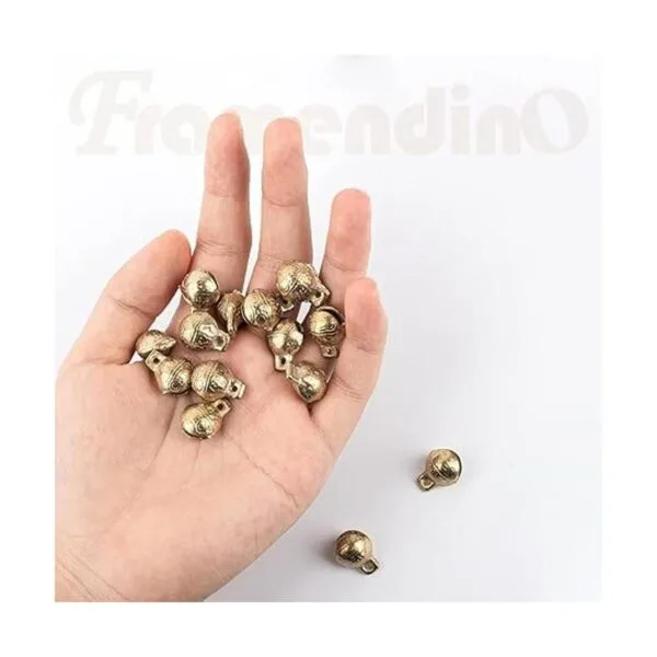 Framendino Paquete de 60 campanas de latón tibetano_3