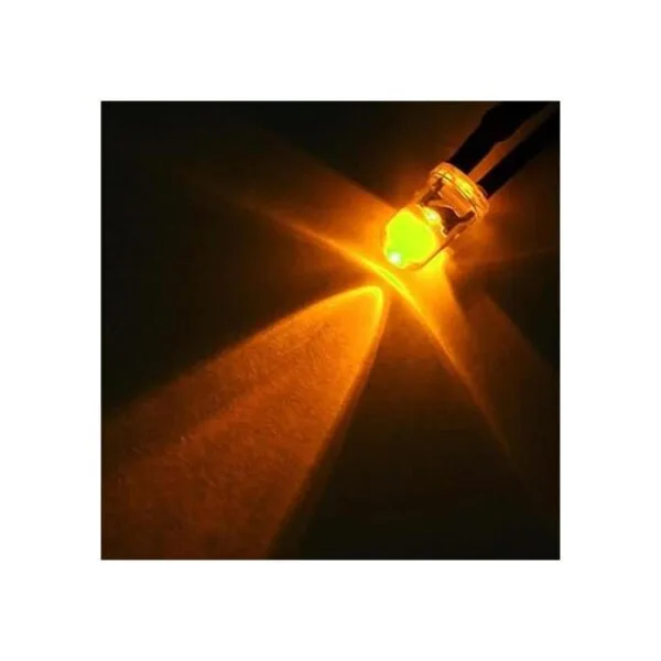 uxcell 42 luces LED precableadas de 0.118 in de color_5