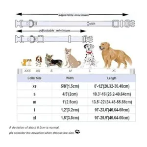 DOGWONG Collar de perro de algodón arcoíris con flor_6