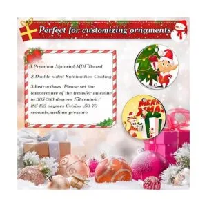 25 piezas de adornos de sublimación 3.15 pulgadas_4