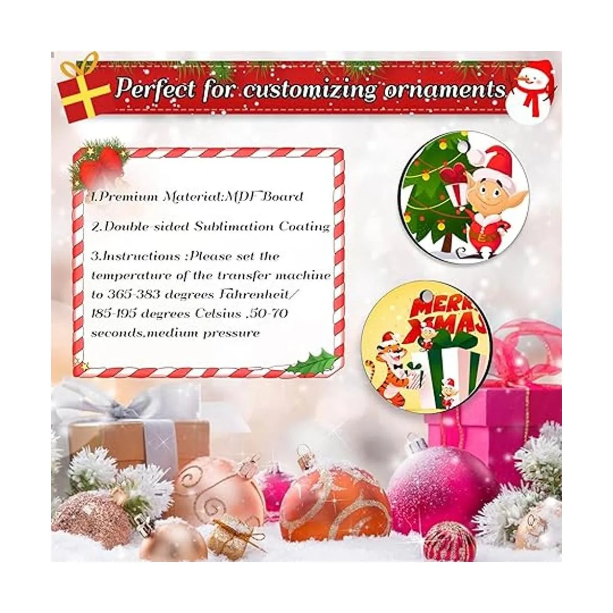 25 piezas de adornos de sublimación 3.15 pulgadas_4