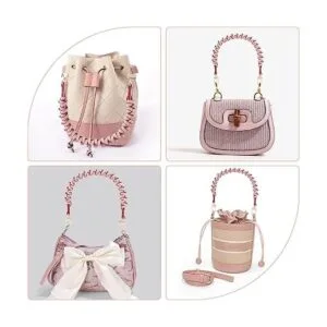 PandaHall Manijas cortas trenzadas para bolso de_4