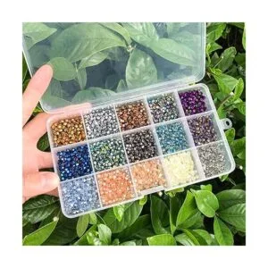 JEBBO 1800 cuentas de cristal de bicona de 0.44 pulgadas_5