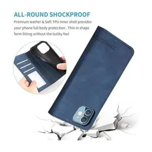 FEPULI Funda con tapa y tarjetero Azul Patchwork Sólido_5