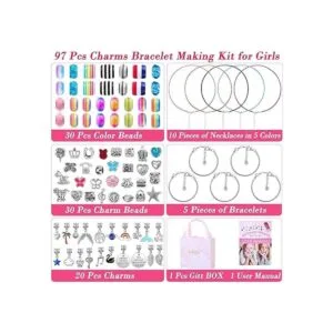 Thrilez Kit de fabricación de pulseras para niñas kit de_6