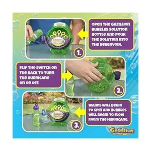Gazillion Bubbles Hurricane Machine Colors May Vary Green_4