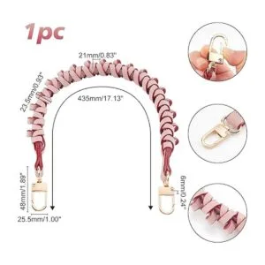 PandaHall Manijas cortas trenzadas para bolso de_5