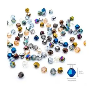 JEBBO 1800 cuentas de cristal de bicona de 0.44 pulgadas_3