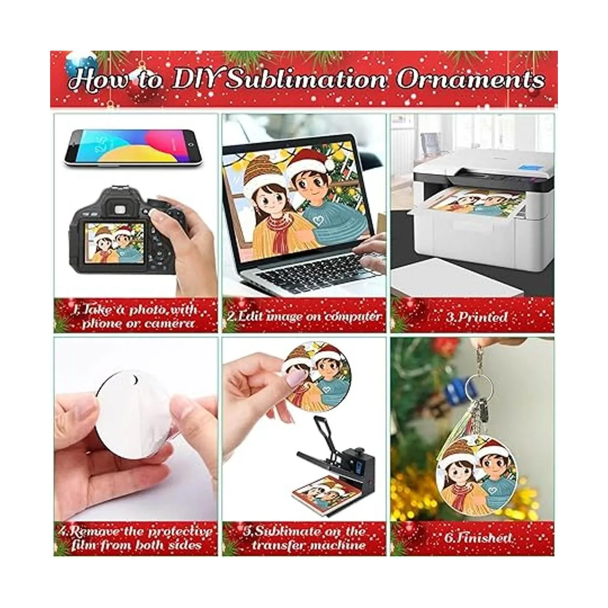 25 piezas de adornos de sublimación 3.15 pulgadas_5