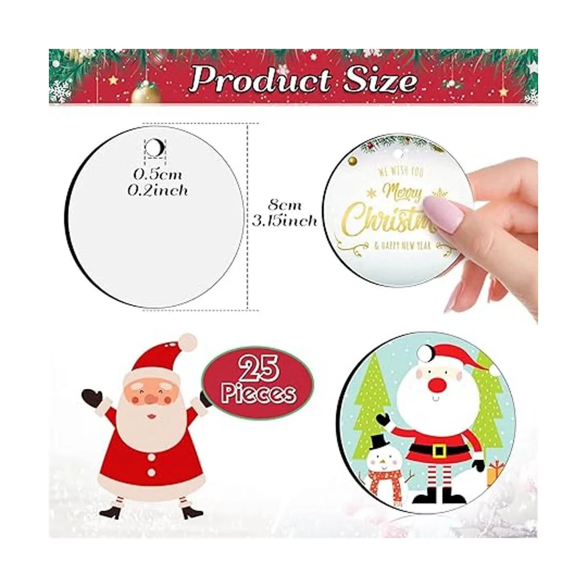 25 piezas de adornos de sublimación 3.15 pulgadas_3