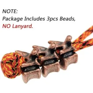 Cuentas de paracord de cobre rojo 3 piezas herramientas_3