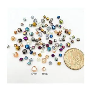 JEBBO 1800 cuentas de cristal de bicona de 0.44 pulgadas_4