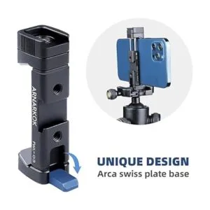 Soporte de trípode de metal para teléfono con zapata fría_5