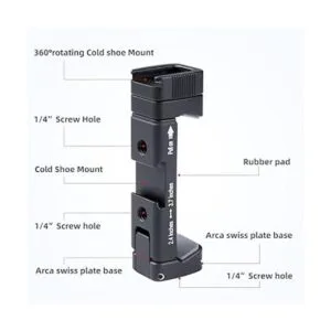 Soporte de trípode de metal para teléfono con zapata fría_2