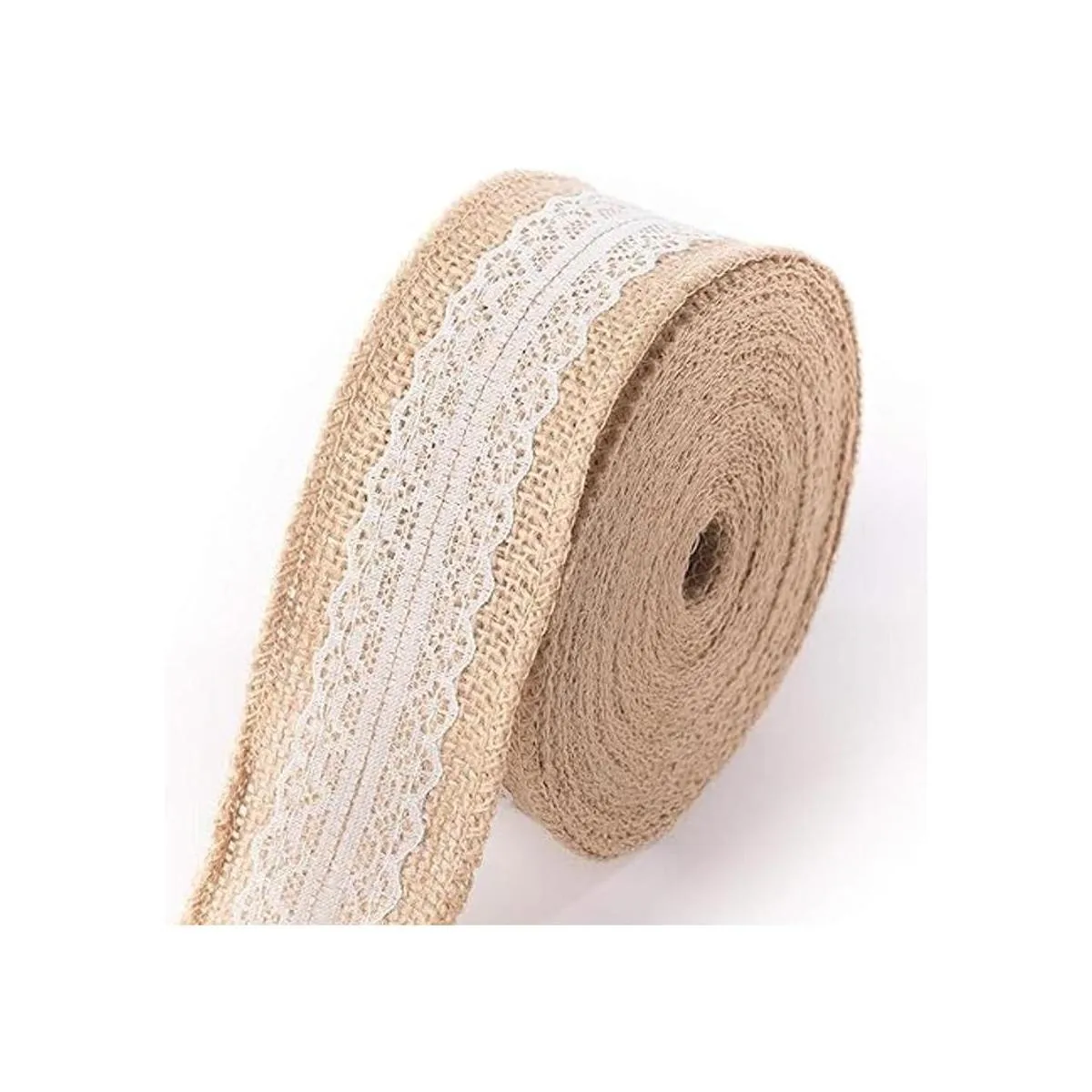 HUJI Arpillera de yute natural de calidad superior con_3