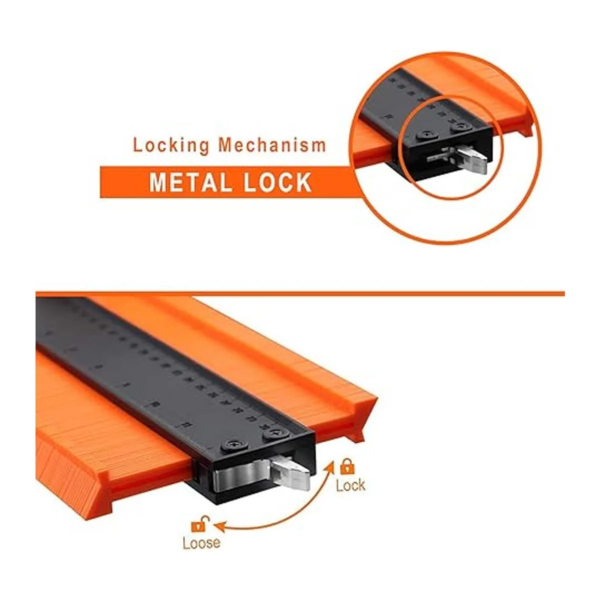 Feeke Medidor de contorno duplicador ajustable con_4