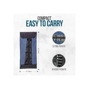 Organizador de rollo de herramientas de 32 bolsillos_4