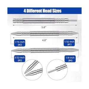 Juego de 3 piezas de clavo de doble cabeza y pasador de_2