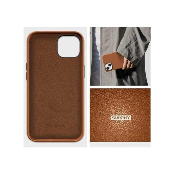 SURPHY Funda de piel sintética compatible con iPhone 13_3