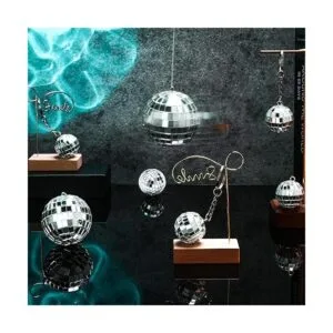 20 piezas de espejo colgante bola de discoteca de cristal_6