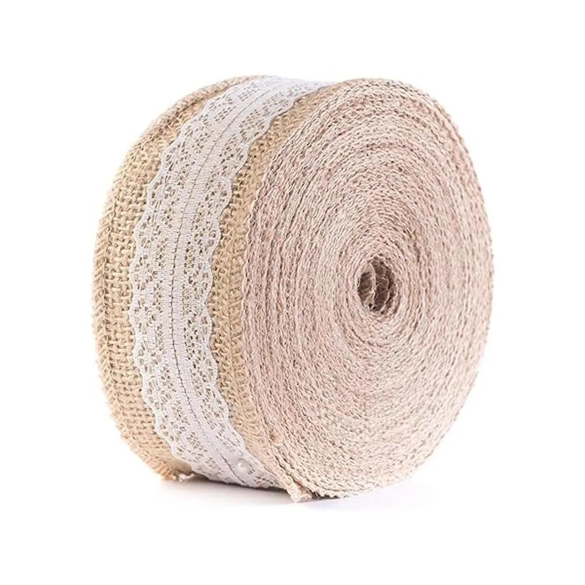 HUJI Arpillera de yute natural de calidad superior con_2