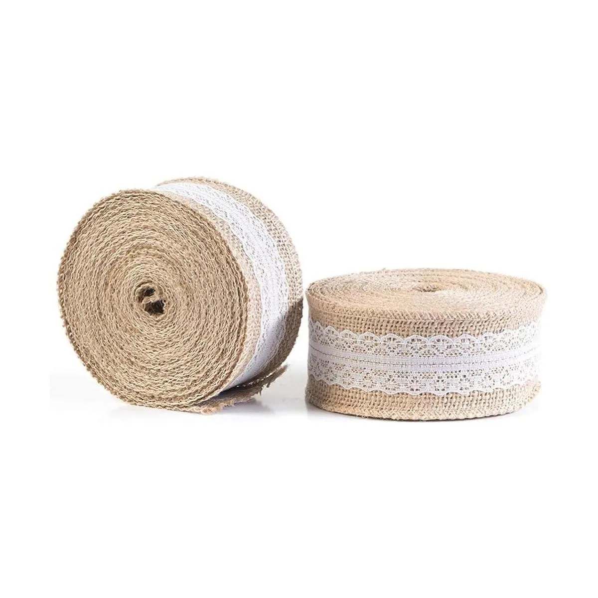 HUJI Arpillera de yute natural de calidad superior con_1