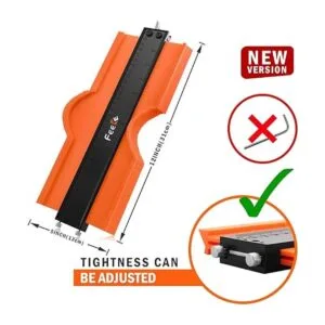 Feeke Medidor de contorno duplicador ajustable con_2