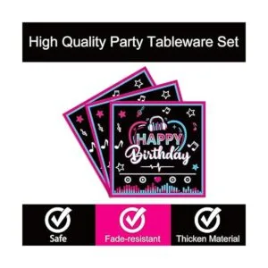 Juego de 96 piezas de suministros para fiestas con_3