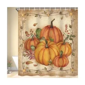 Cortinas de ducha de otoño para baño juego de cortinas de_2