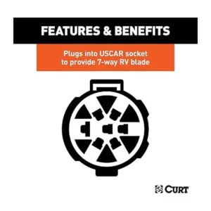 CURT 56415 Conector de repuesto de 7 pines con bloqueo_4