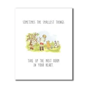 Winnie the Pooh impresiones de arte Conjunto de cuatro_4