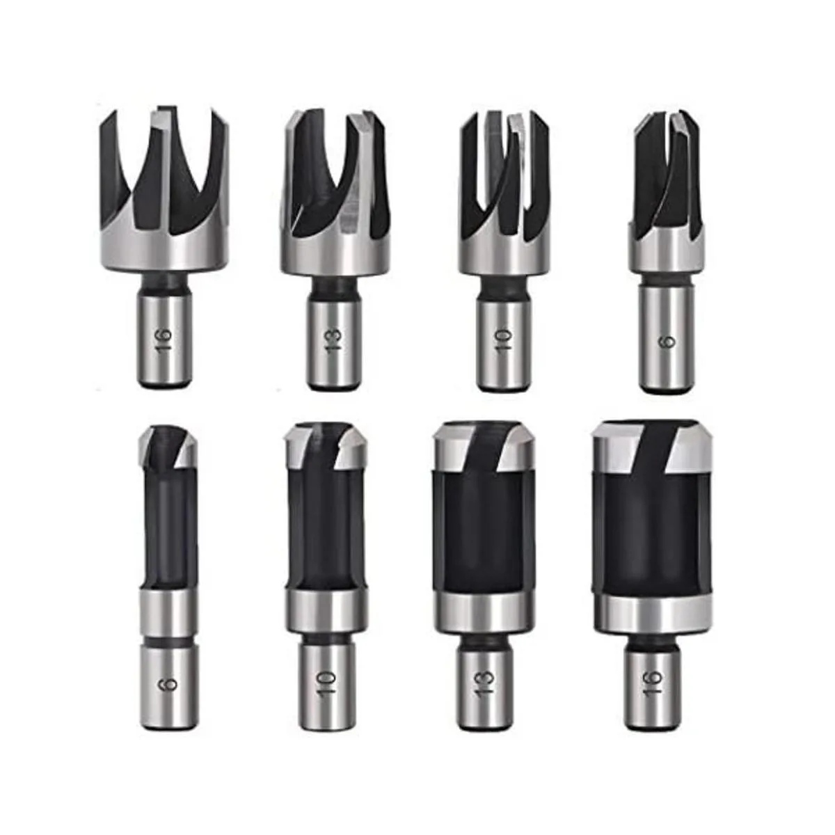 Baorder Juego de 8 brocas de madera con revestimiento de_1