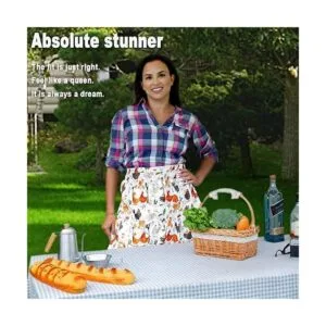 MZCXMAO Delantal de recolección de huevos delantal de_4